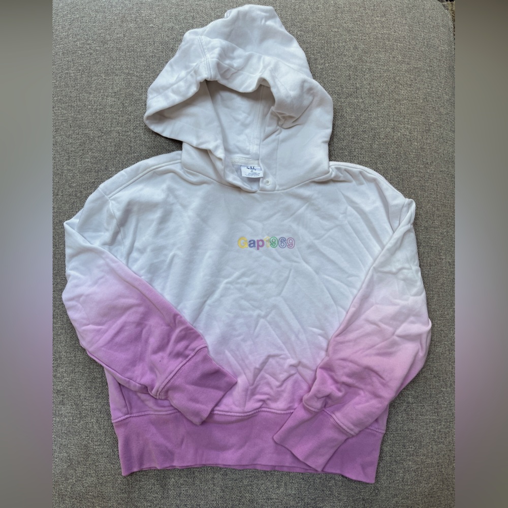 NWOT Gap kids girls sweatshirt size 8-M pink ombré